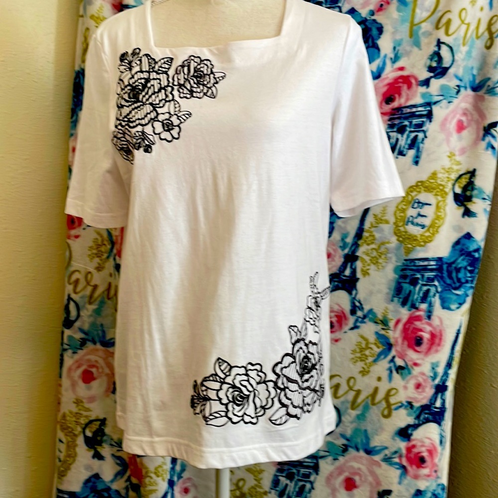 White and black, womens top